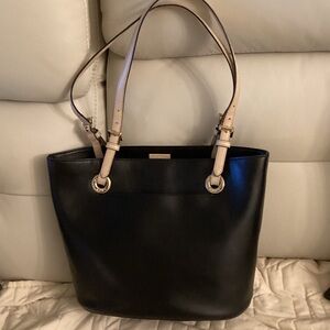 MK Black Leather Tote Bag